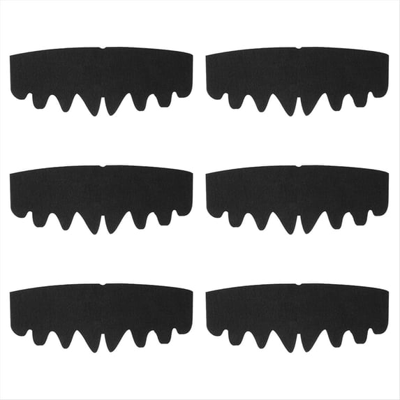 5-Pack Black Baseball Cap Shapers – Flexible Felt Hat Inserts For Crown Support, Sweat Liner & Brim Shaper (Fits Most Caps)