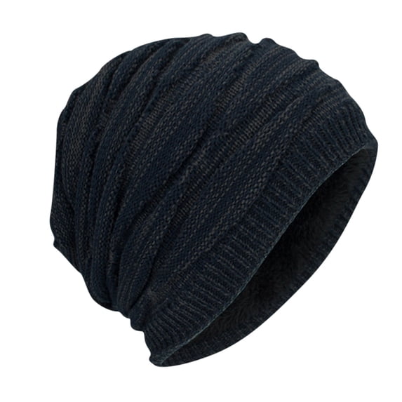Baseball Caps Knitted Warm Slouch Winter Hat for Men and Women Cozy Winter Headwear for All-Day Comfort Blue
