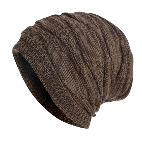 Baseball Caps Knitted Warm Slouch Winter Hat for Men and Women Cozy Winter Headwear for All-Day Comfort Brown