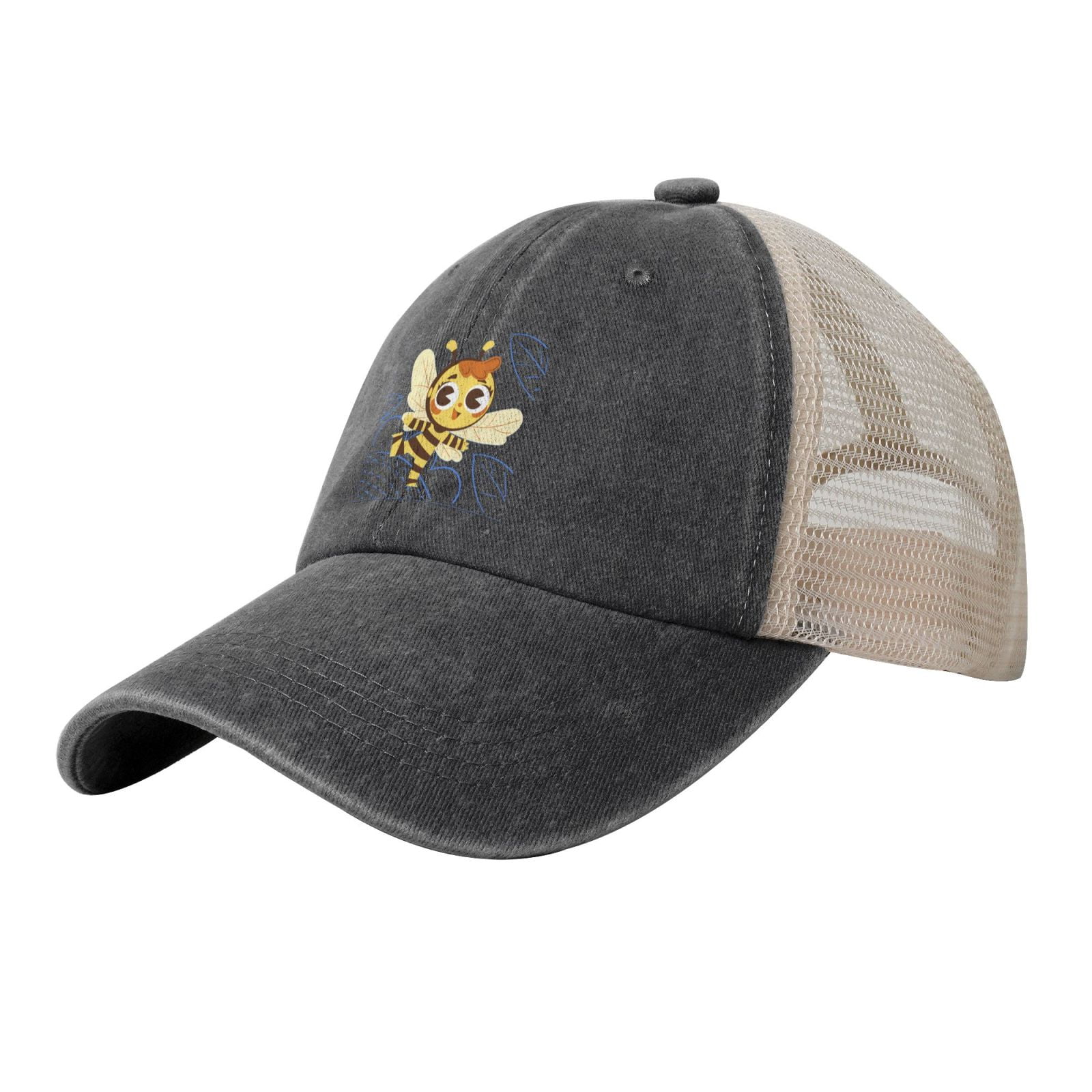 Baseball Caps Lovely Bee Printing Dad Hat Sport Hats for Men,Women Teen