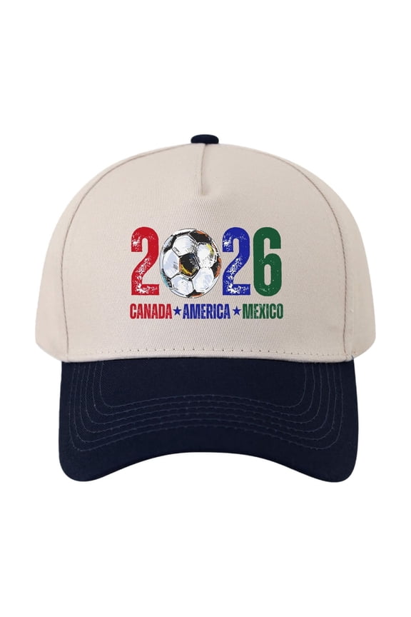 Baseball Caps Men AURORADY 2026 Hats U.S.A Can 2026 Country Soccer Baseball Hats Running Cap for Men Women, Navy One Size Visors