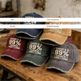thumbnail image 1 of Baseball Caps Men AURORADY There’S A 99% Chance I Don’T Care Embroidered Dad Hat Adjustable Distressed Embroidered I Don’T Care Cap Baseball Caps, Black One Size Baseball Caps, 1 of 2