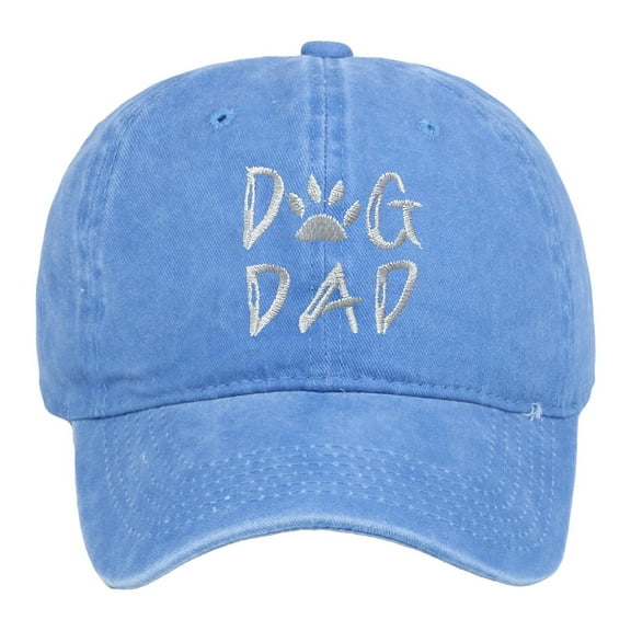 Baseball Caps Men Women Embroidered Baseball Cap Washed Cotton Adjustable Unisex Sun Hat Outdoor Running Workouts Leisure Light Blue One Size