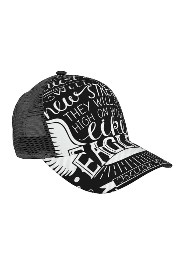 Baseball Caps Mesh Dad Snapback Outdoor Hats for Men Women, Trust In Lord Powerful Quotes