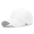 thumbnail image 1 of Baseball Caps for Outdoor Sports Lightweight Breathable Mesh Performance Cap for Men Women Sports Hat# end start#s# Baseball Caps Men Adjustable Snapback Baseball Cap Vented Performance Cut White, 1 of 3