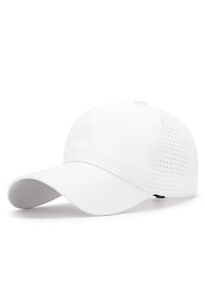 Baseball Caps for Outdoor Sports Lightweight Breathable Mesh Performance Cap for Men Women Sports Hat# end start#s# Baseball Caps Men Adjustable Snapback Baseball Cap Vented Performance Cut White