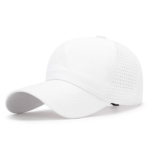 Baseball Caps for Outdoor Sports Lightweight Breathable Mesh Performance Cap for Men Women Sports Hat# end start#s# Baseball Caps Men Adjustable Snapback Baseball Cap Vented Performance Cut White