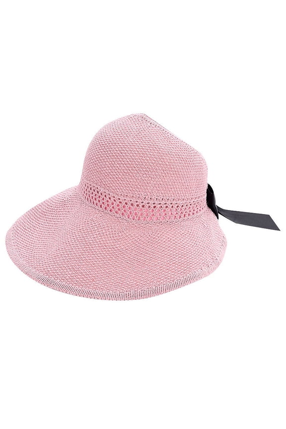Baseball Caps Outdoor Sun Hats Cowboy Foldable Wide Brim Straw Hats Sun Visors for Women Bow Beach Hat Summer