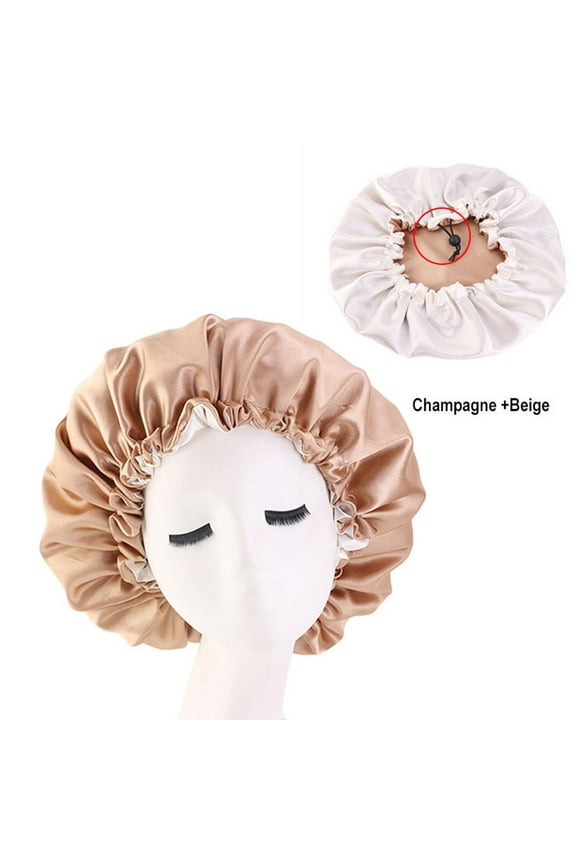 Baseball Caps Satin Lined Bonnet Women Beauty Satin Silk Bonnet Sleep Cap Hat Sun Hat