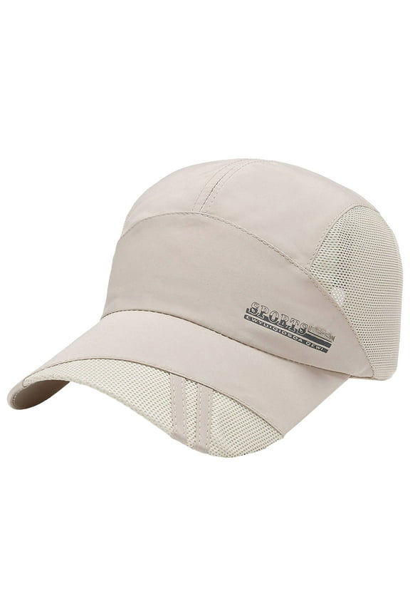 Baseball Caps Summer Quick Drying Mesh Back Sun Visor Sports Cap Riding Running Fishing Outdoor Sun Hat