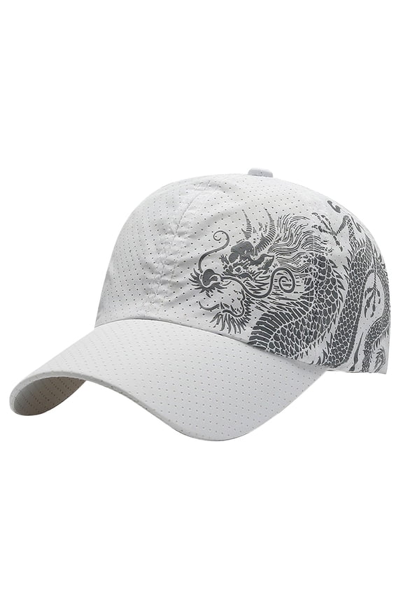 Baseball Caps Sunshade Quick Drying Dragon Print Design Casual Summer Dad Hat for Men Women