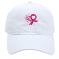 thumbnail image 1 of Baseball Caps for Everyday Wear with Cancer Awareness Embroidered Ribbon Hat for Uni Outdoor Sportsstyle Fashion and Inspirational Message White, 1 of 4