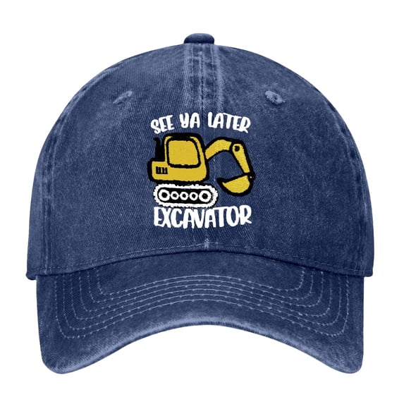 Baseball Caps for Kids Embroidered Distressed Style Boys Hat with Washable Finish and Adjustable Fit for Everyday Adventures Blue