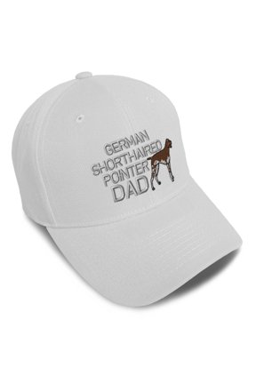 Baseball Caps for Men & Women Embroidered German Shorthaired Pointer Dad Embroidery Ladies & Men Baseball Hats Acrylic White Design Only