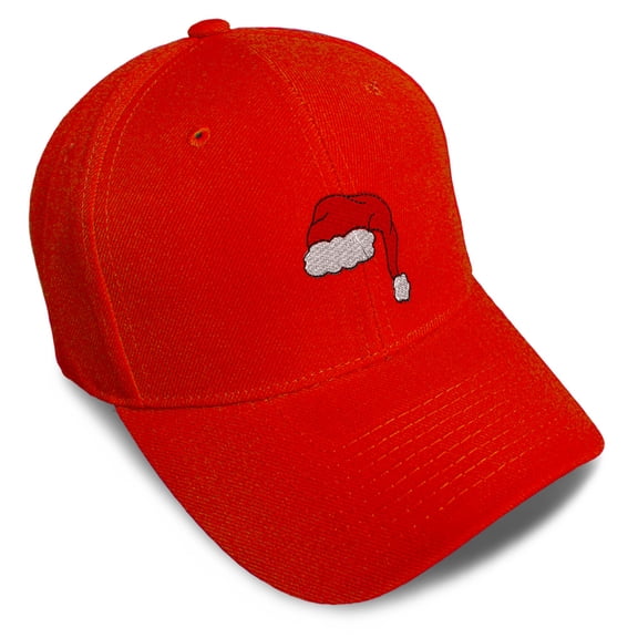 Baseball Caps for Men & Women Embroidered Santa Hat Embroidery Ladies & Men Baseball Hats Acrylic Red Design Only