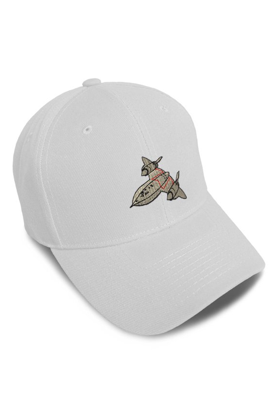 Baseball Caps for Men & Women Embroidered Sr-71 Embroidery Ladies & Men Baseball Hats Acrylic White Design Only