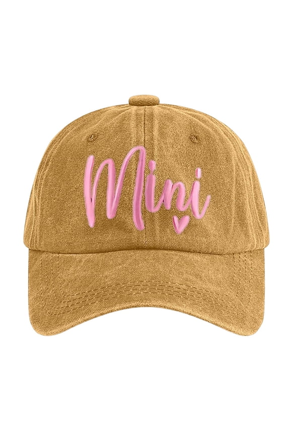 Baseball Caps for Women Funny Adjustable Baseball Cap Mama Hats For Women Uni Style for Everyday Wear Yellow
