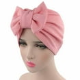 thumbnail image 1 of Baseball Caps for Women Pink Bow Cancer Chemo Hat Beanie Scarf Turban Head Wrap Cap PK, 1 of 2