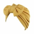 thumbnail image 1 of Baseball Caps for Women Yellow Bow Cancer Chemo Hat Beanie Scarf Turban Head Wrap Cap YE, 1 of 9