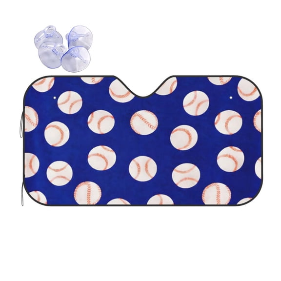 Baseball Car Windshield Sun Shade Universal Fit Auto Sun Visor Protector