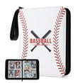 Baseball Card Binder 400 Pockets, Trading Card Binder with Sleeves, Baseball Cards Binder