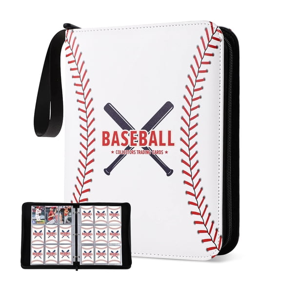 Baseball Card Binder with Sleeves 900 Pockets, Gifts for Baseball Card Collectors, Trading Card Holder Compatible with Topps Card, 50 Sleeves Card Album Card Storage Organizer