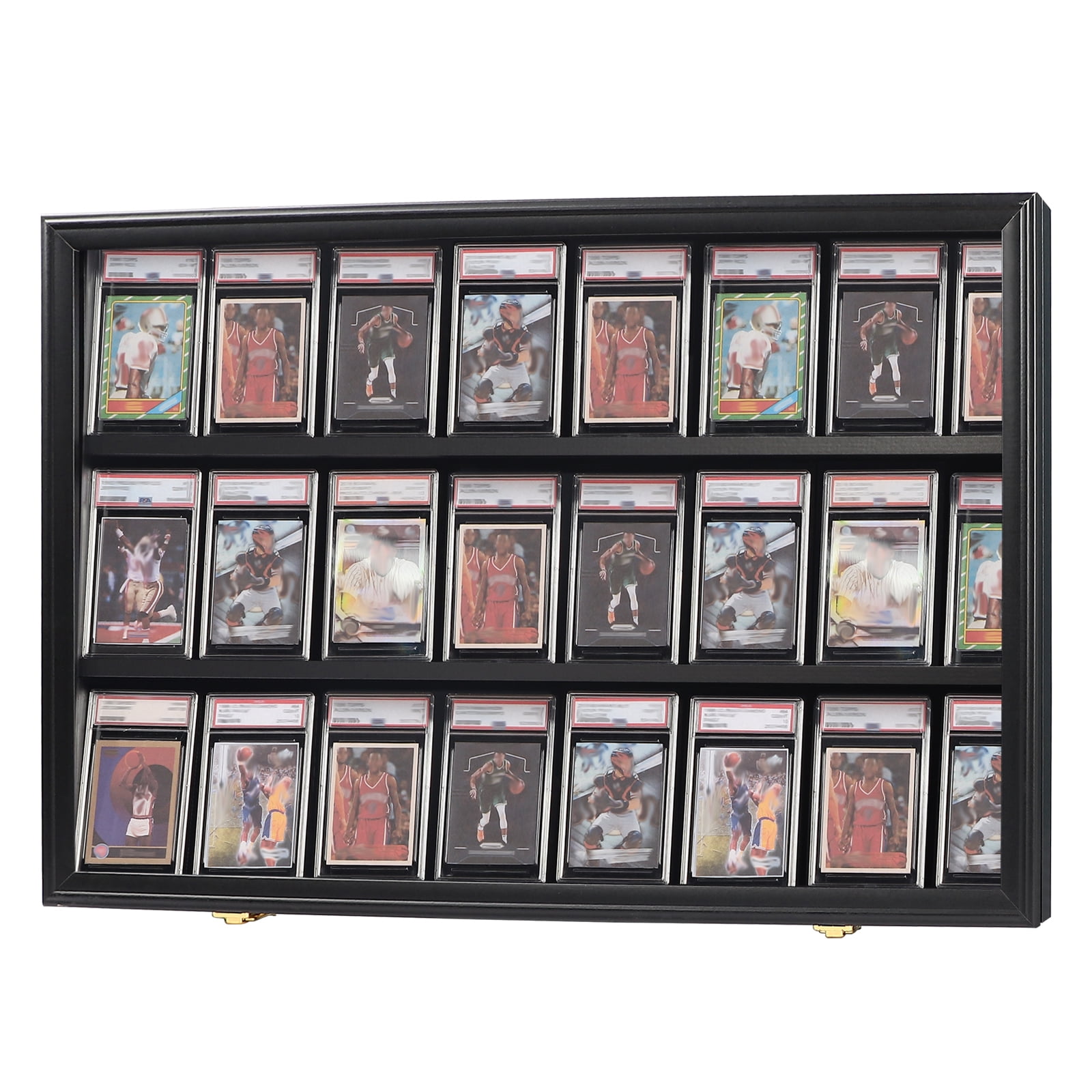 Wall Mount Card Display With UV Protection Acrylic Sports Card Display Case 3-Tier - Holds 9 Cards, Wall Mount Or Tabletop, UV Protection & Magnetic Door Magnetic Door UV Protection Case Wall Mount Card Display With UV Protection Acrylic Sports Card Display Case 3-Tier - Holds 9 Cards, Wall Mount Or Tabletop, UV Protection & Magnetic Door Magnetic Door UV Protection Case