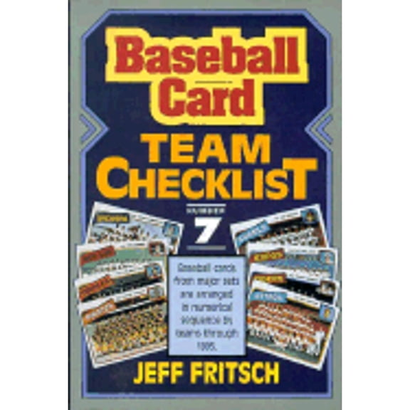 Pre-Owned Baseball Card Team Checklist/No 7 (SPORT AMERICANA TEAM BASEBALL CARD CHECKLIST) (Paperback) 0937424781 9780937424780