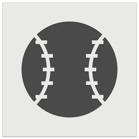 Baseball Cartoon DIY Cookie Wall Craft Stencil - 4.5 Inch