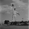 thumbnail image 1 of Baseball Catcher Jumping Poster Print - 18 x 24 in., 1 of 1
