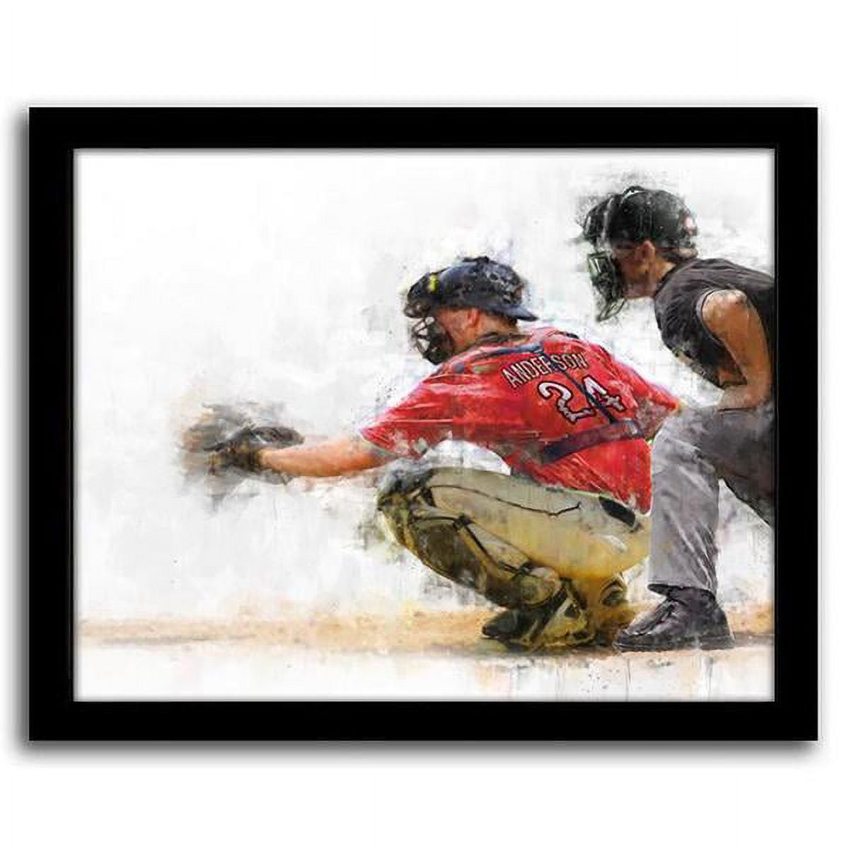Baseball Catcher Personalized Print