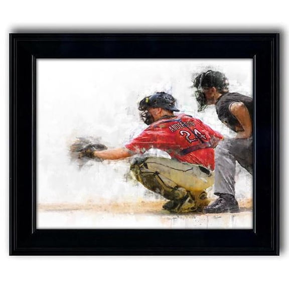Baseball Catcher Personalized Print