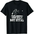 thumbnail image 1 of Baseball Catcher Shirt Thou Shalt Not Steal - Religious Gift, 1 of 3