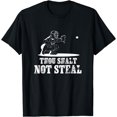 thumbnail image 1 of Baseball Catcher Shirt Thou Shalt Not Steal Shirt Women Boys Religious Gift T-Shirt Black 4X-Large, 1 of 4