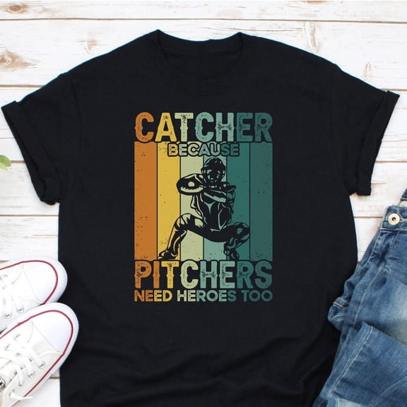 Baseball Catcher Softball Player Sport Team Athletic Graphic Tshirt,for men and women up to 5XL