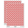 thumbnail image 1 of Baseball Catchers Mitt Gloves 200+ Round Stickers - Red - Matte Finish - 0.50" Size, 1 of 3