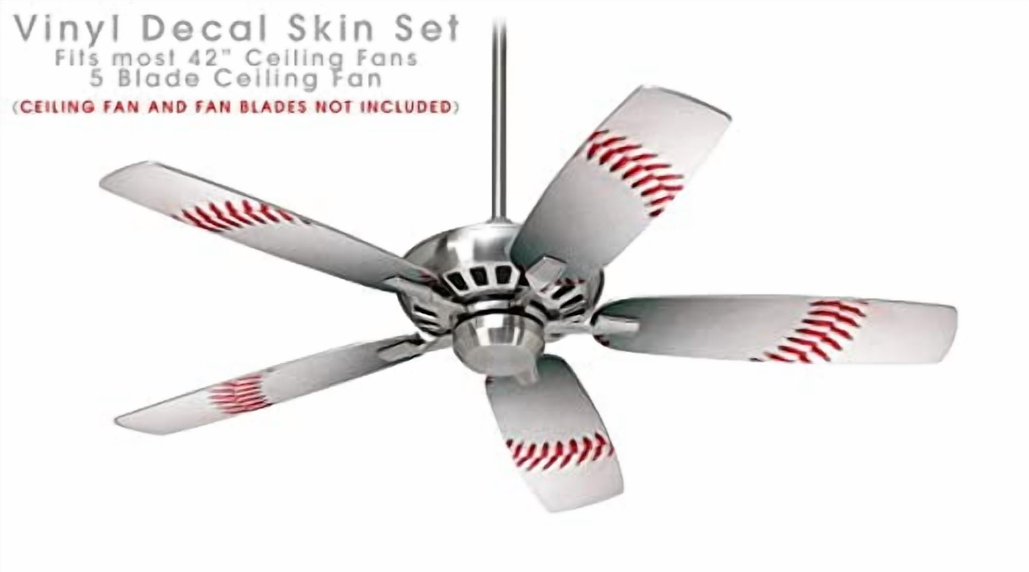 Baseball - Ceiling Fan Skin Kit fits most 42 inch fans (FAN and BLADES SOLD SEPARATELY)