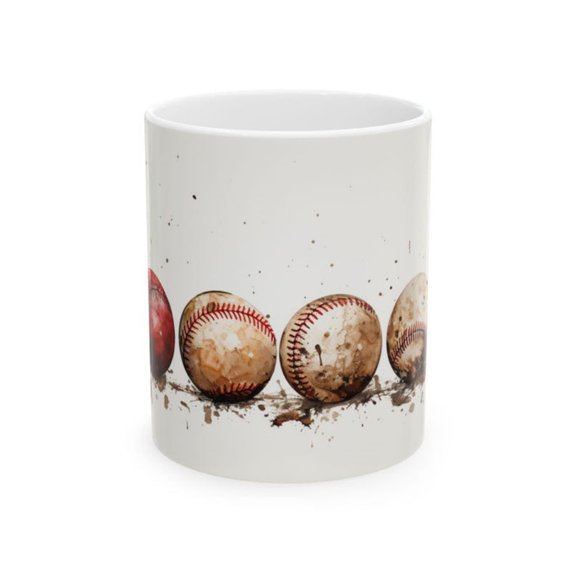 Baseball Ceramic Mug oz or oz.