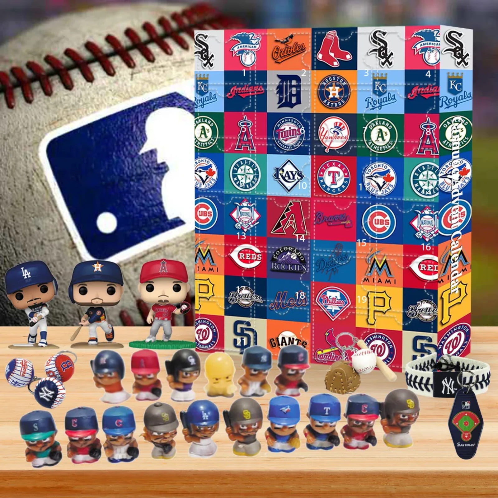 Baseball Christmas Countdown Advent Calendar Countdown Calendar