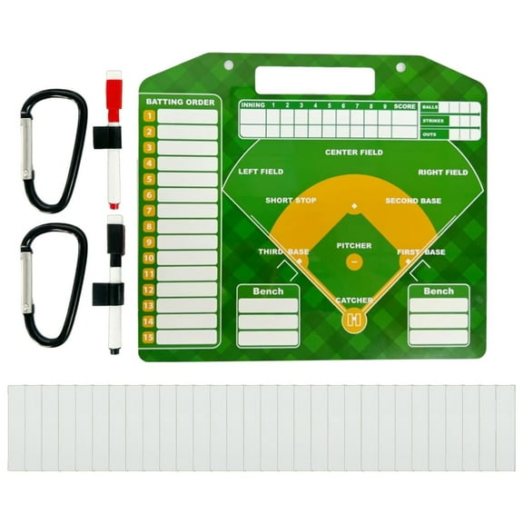 Baseball Coaching Dry Erases Board Double Sided Strategy Baseball Lineups Board
