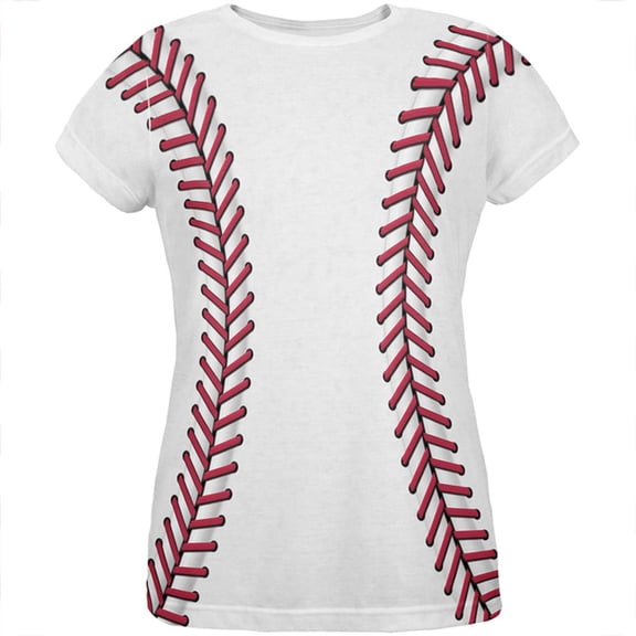 Baseball Costume All Over Womens T Shirt Multi X-LG