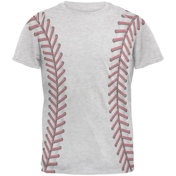 Baseball Costume Mens T Shirt Heather White LG