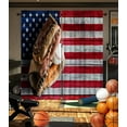thumbnail image 1 of Baseball Curtains for Boys Bedroom,Vintage Wooden Panel American Flag Background Sports Theme Art for Kids Men,Blackout Rod Pocket Window Treatments Drapes for Teens Gym Playroom 52" W X 84" L, 1 of 6