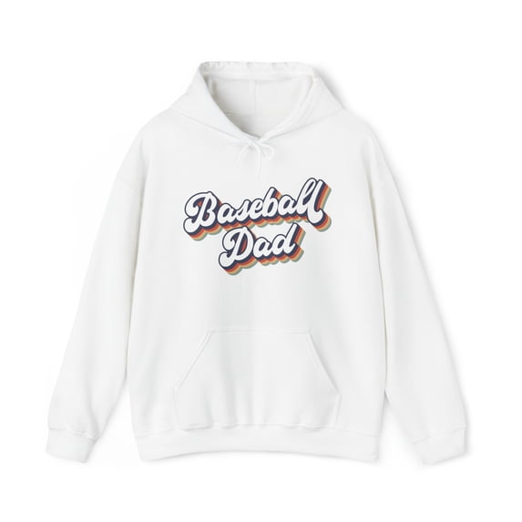 Baseball Dad 1970s 70s Hoodie, Gifts, Hooded Sweatshirt