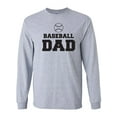 thumbnail image 1 of Baseball Dad Adult Long Sleeve T-shirt, 1 of 3