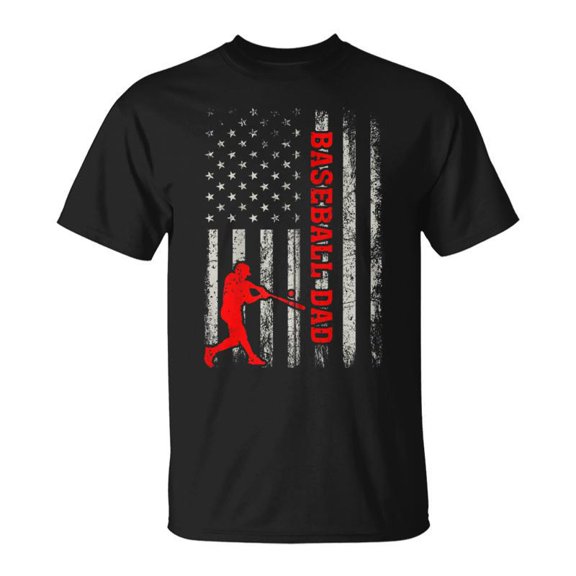 Baseball Dad American Flag Baseball 4Th Of July Zip Unisex Jersey Crewneck Tshirt