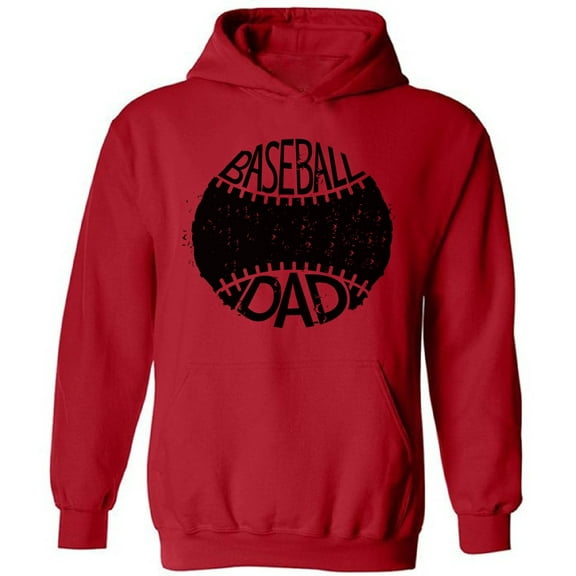 Baseball Dad Black Vintage Father's Day Men's Hooded Sweatshirt - Happy Father's Day - Family Holiday Father's Day Hoodie for Men