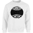 thumbnail image 1 of Baseball Dad Black Vintage Graphic Sweatshirt - Father's Day Men's Crewneck - Father's Party Sweater Gifts for Men, 1 of 2