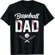 Baseball Dad Happy Fathers Day Shirts for Men Wife Daughter T-Shirt