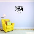 thumbnail image 1 of Baseball Dad Sports Quote Sign Boy Girl Vinyl Wall Decal Sticker Childrens Bedroom ? 18x18 Inches, 1 of 2